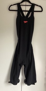 WOMENS /TEEN GIRL SPEEDO ENDURANCE BLACK RACING SUIT SIZE 12