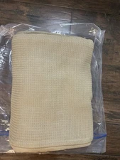 New The Company Store Organic Cotton Wheat Beige Queen Blanket