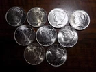 (9) 1922-P Peace Silver Dollars - Gem BU's - Super Nice!