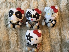 Ty Hello Kitty KISS Peluche Lote De 4 Pequeños Animales De Peluche Blanco Gato Figuras Juguetes