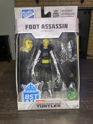 BST AXN TMNT 6  Action Figure FOOT ASSASSIN (yellow) Limited Edition Card
