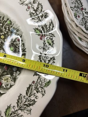 23 pc Lot Vintage JOHNSON BROS MERRY CHRISTMAS Dinner Salad Cup