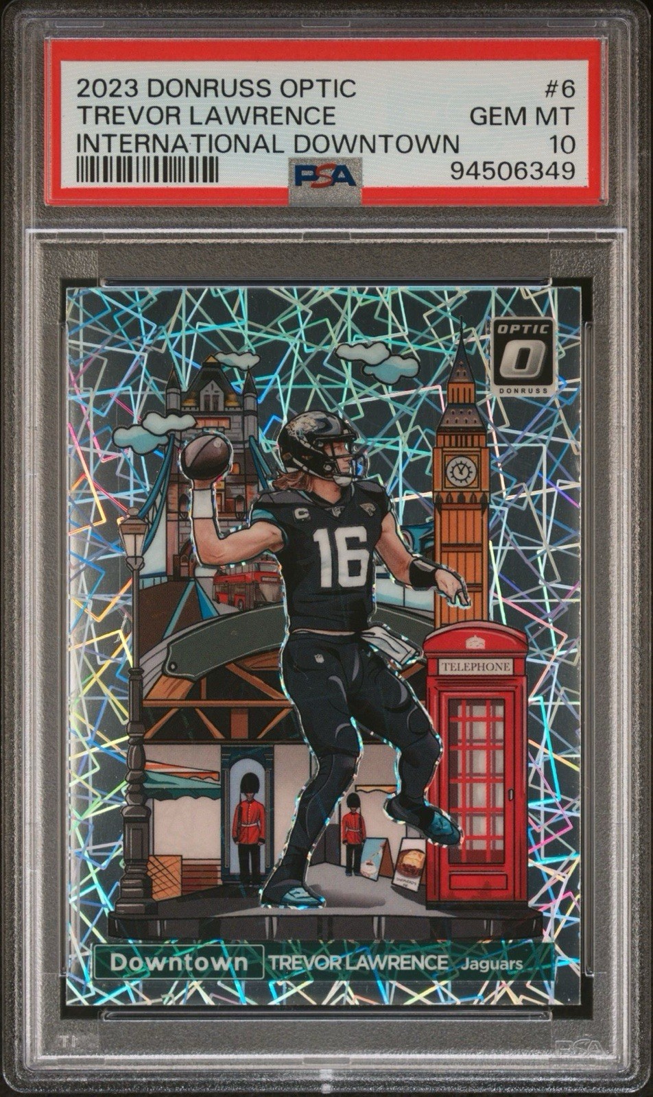 2023 Panini Donruss Optic International Downtown Trevor Lawrence #6 PSA 10