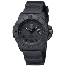 Luminox Men's Watch Navy SEAL Quartz Black Dial Silicone Strap XS.3601.BO.NSF