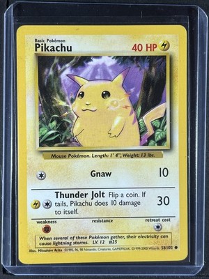 Pikachu #058/102 Base Set 250001