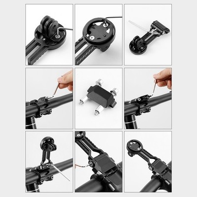 Outdoor Radfahren verstellbarer Fahrradständer CNC gefrästes Aluminium kompakt