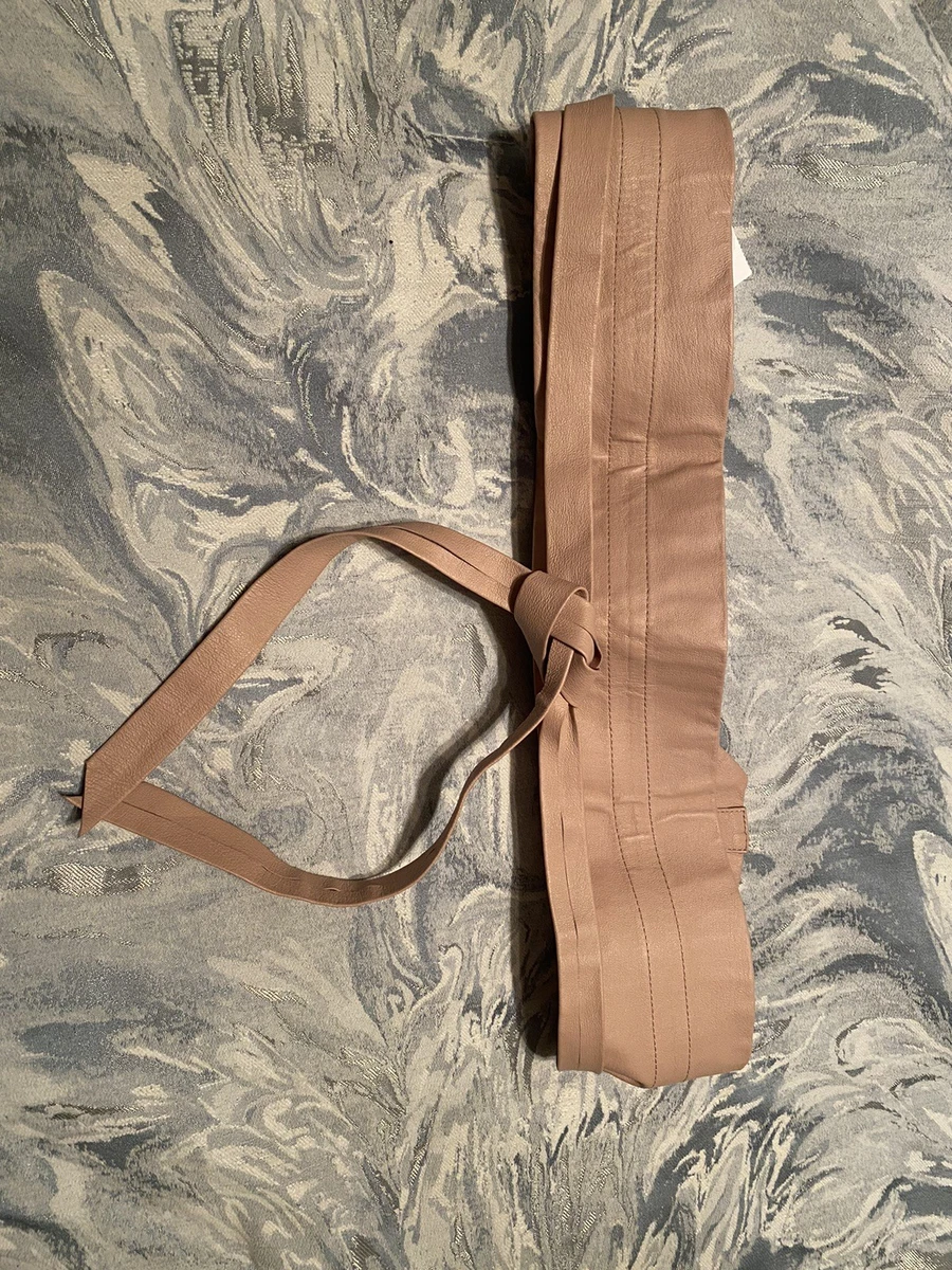 G.I.L.I. Got It Love It Leather Obi Wrap Belt/2 Layers/Cognac/Size M/L/NEW! G.I.L.I Belts for Women for sale | eBay main image 3