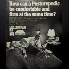 Colchón posturepédico Sealy muebles de dormitorio dormir 1969 anuncio impreso de colección