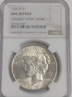 1926-D Denver Minted Silver Peace Dollar Uncirculated NGC Graded UNC Tougher