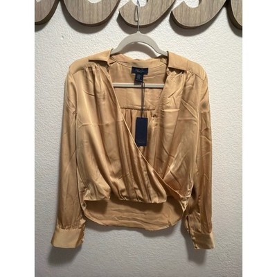 Rachel Roy Gold Blouse XS