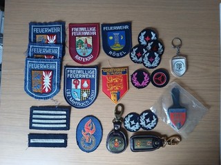 Feuerwehr Patches Abzeichen Schlüsselanhänger Brusttaschenanhänger