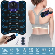 Mini Portable EMS Electric Neck Back Massager Cervical Massage Patch Stimulator
