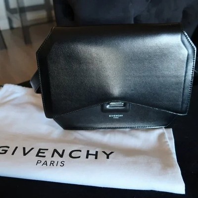 Givenchy leather shoulder bag bow cute black