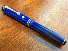 WAHL EVERSHARP PERSONAL POINT FOUNTAIN PEN In LAPIS BLUE w/ 14K NIB ~AS-IS Parts
