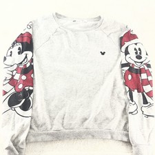 H M Disney Girls Sweater sz 14 Y Mickey and Minnie Christmas Holidays