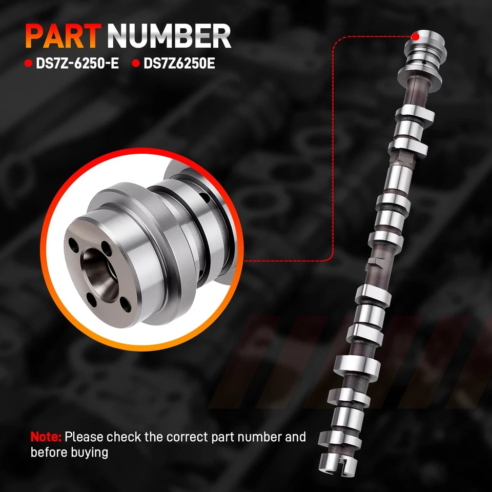 Árbol de levas de escape DS7Z6250E compatible con Ford Escape Fusion 2014-2020 1,5 L L L4 Foto 3 de 4