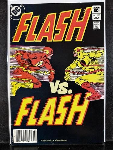 The Flash #323 (1983 DC) Flash vs Flash - Free Combine Shipping