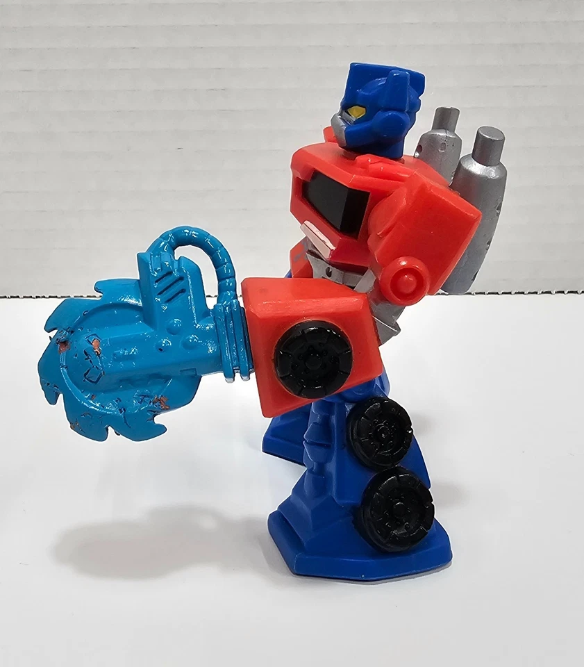 Lot of 2 Transformers Rescue Bots Optimus Prime & Bumblebee 3.5" Figures - Image 4 of 4