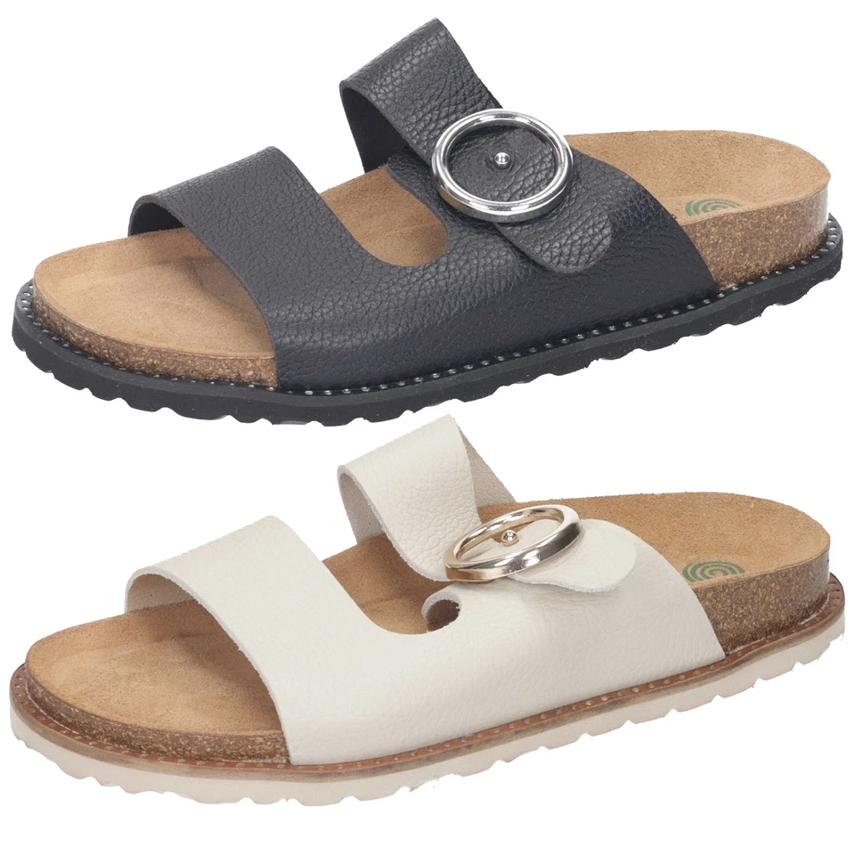 Dr. Brinkmann Damen Clogs Pantoletten Riemen Schnallen 700122 - Bild 1 von 1