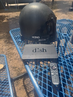 Dish Network Wally Satellite Receiver, Power Cord,  Remote Used But Working