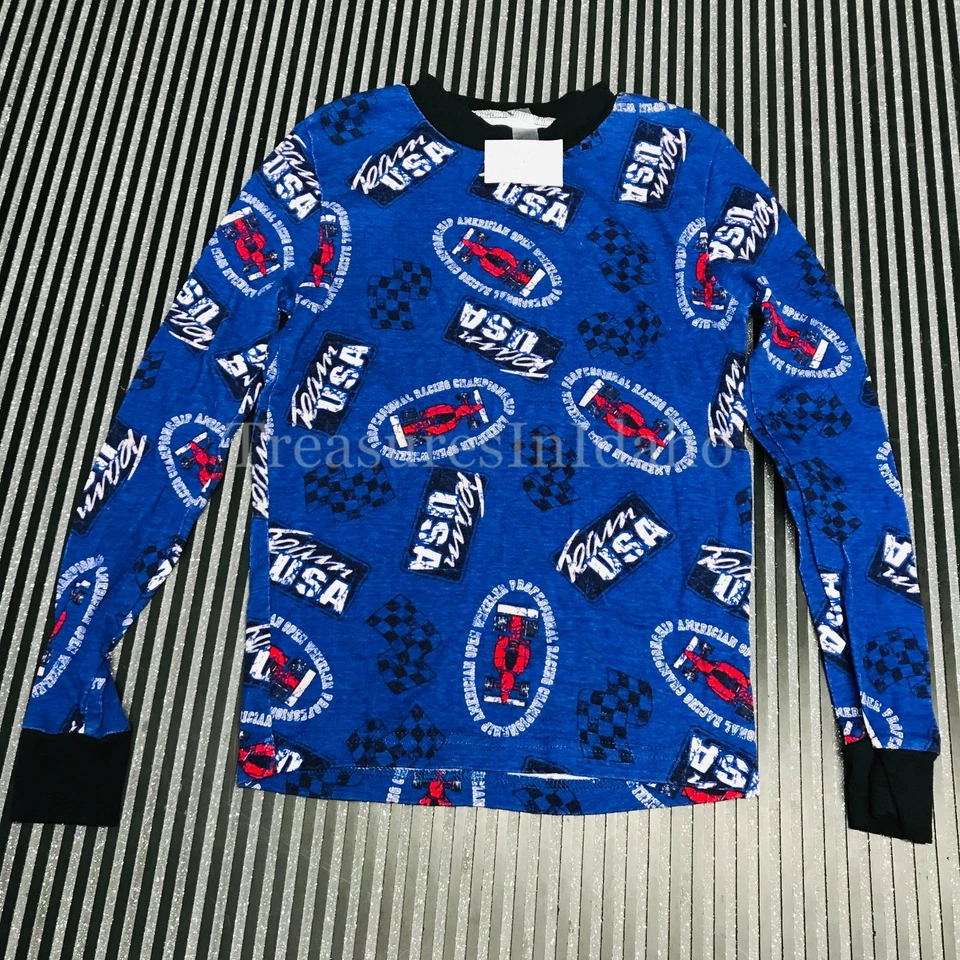 Pijama vintage niño talla 12 3 piezas. conjunto 100% algodón años 90 orig. propietario equipo USA Foto 2 de 4