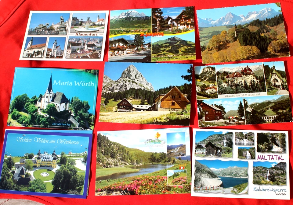 Collection 1) 188 Cartes Postales Vues Autriche Tyrol Alpes Lieux Couleur - Photo 2/4