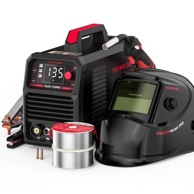 135Amp Flux Core MIG Welder 110V 3-in-1 Digital Display - Versatile Welding