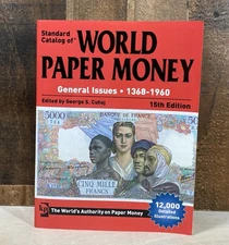 Standard Catalog Of World Paper Money General Issues 1368-1960 15th Edition VG