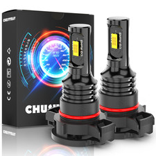 Fanless 5202 H16 LED Fog Light Bulbs 6000K Su...