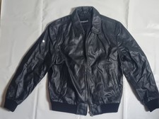 Bruno Banani Lederjacke Größe XL schwarz
