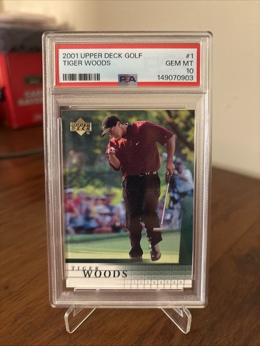 2001 Upper Deck Tiger Woods 1 PSA 10 Freshly Graded