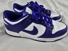 Nike Dunk Low Retro Shoes Sneakers White Concord DV0833-103 Mens 9.5