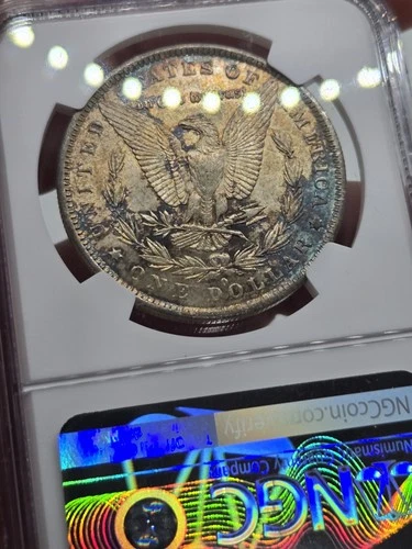 1884-O Morgan Silver Dollar -65- NGC MS63 Blue Toner 🌈
