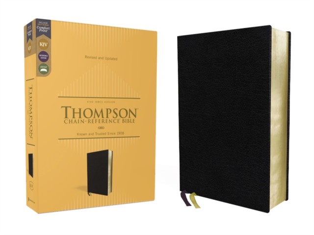 KJV, Thompson Chain-Reference Bible, European Bonded Leather, Black, Red