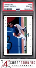 1997 SCORE #430 ROGER CLEMENS BLUE JAYS PSA 10