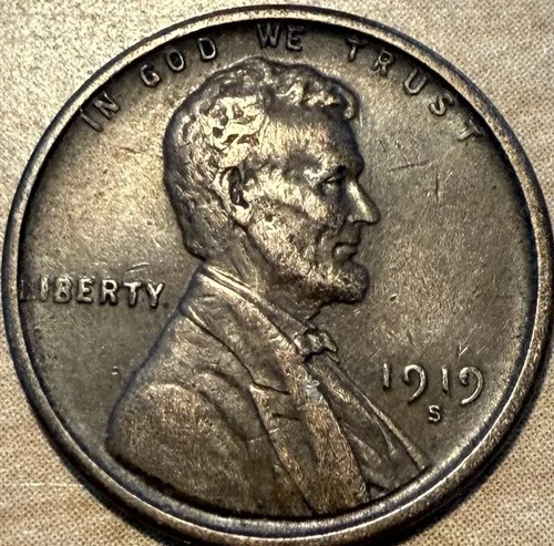 1919 S Lincoln Wheat Cent - XF BN T240