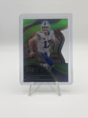 2023 Panini Select Josh Allen Neon Green Prizms Die Cuts /499