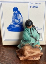 Goebel DeGrazia Village THE LISTENER Figurine #8569 Excellent Cond in Box