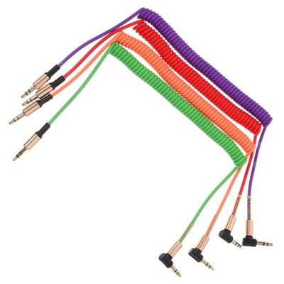 4 Pcs Male-male Audio Cable Wire Headphone Sound Speaker Extension