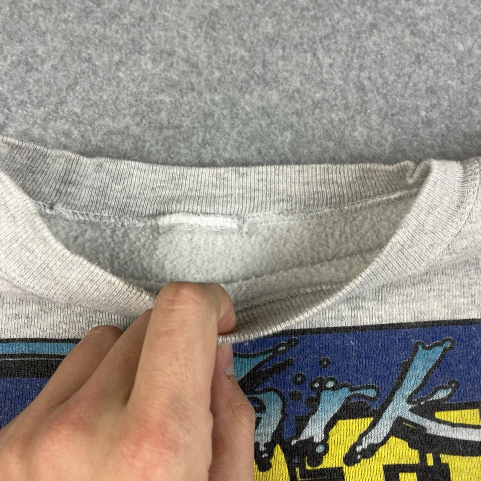 Sudadera De Colección Años 90 Mark Martin Mediana NASCAR Valvoline #6 Coche de Carreras EE. UU. Gris Foto 3 de 4