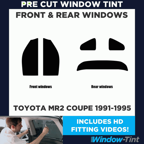 For Toyota MR2 Coupe 1991-95 Full Pre Cut Window Tint Kit Front & Rear Film Film - Picture 2 of 10
