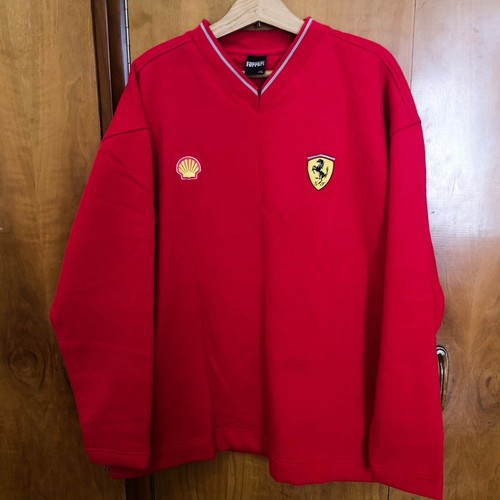 Vintage FERRARI Team Racing Red Sweater 