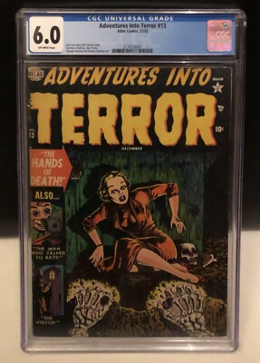 Adventures Into Terror #13 Comic Atlas Comics CGC 6.0 Bill Everett Cover