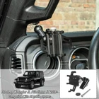 A-Pillar Phone Holder Mount Stand Fits 2018+ Jeep Wrangler JL & 2020+ Gladiator