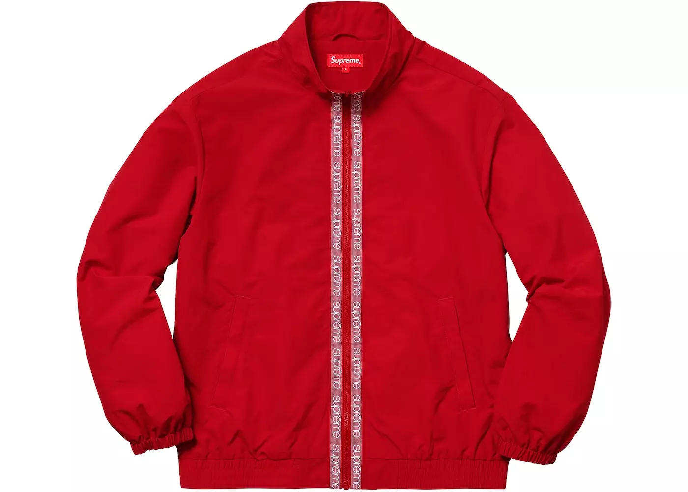 Veste de piste logo classique Supreme (taille grande) rouge SS18 flambant neuve