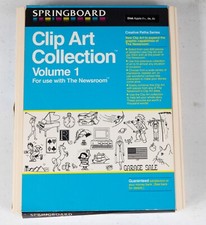 Vintage Springboard Newsroom clipart volume 1 Apple II IIe IIc 64K ST534B02