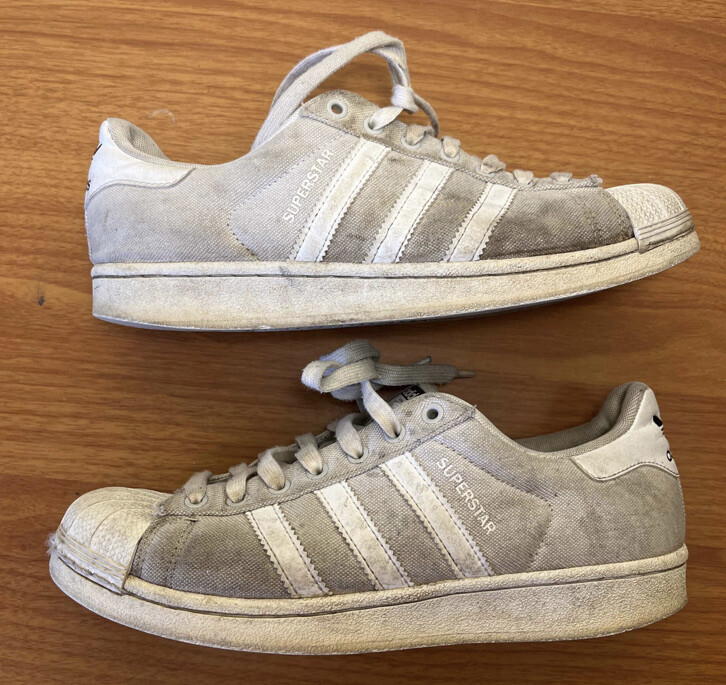 Size 9 - Adidas Superstar Light Grey W