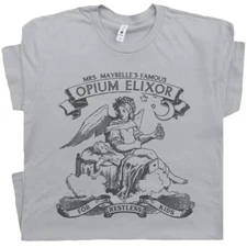 Opium Shirt Cool Stoner Shirt Drug Theme Vintage Medicine T Shirt Marijuana Tee