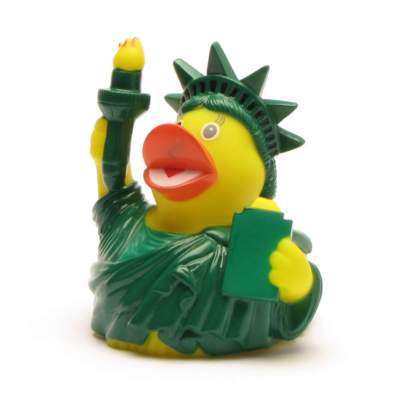 Badeente City Duck   New York Quietscheentchen Gummiente Quietscheente Entchen