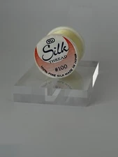 YLI - Silk Thread - Pale Yellow-Ivory -100 Weight /200 meters - Made in Japan